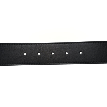 Gucci Moon Calfskin Pearl Double G 40mm Belt 85 34 Black Cream 3 of 5