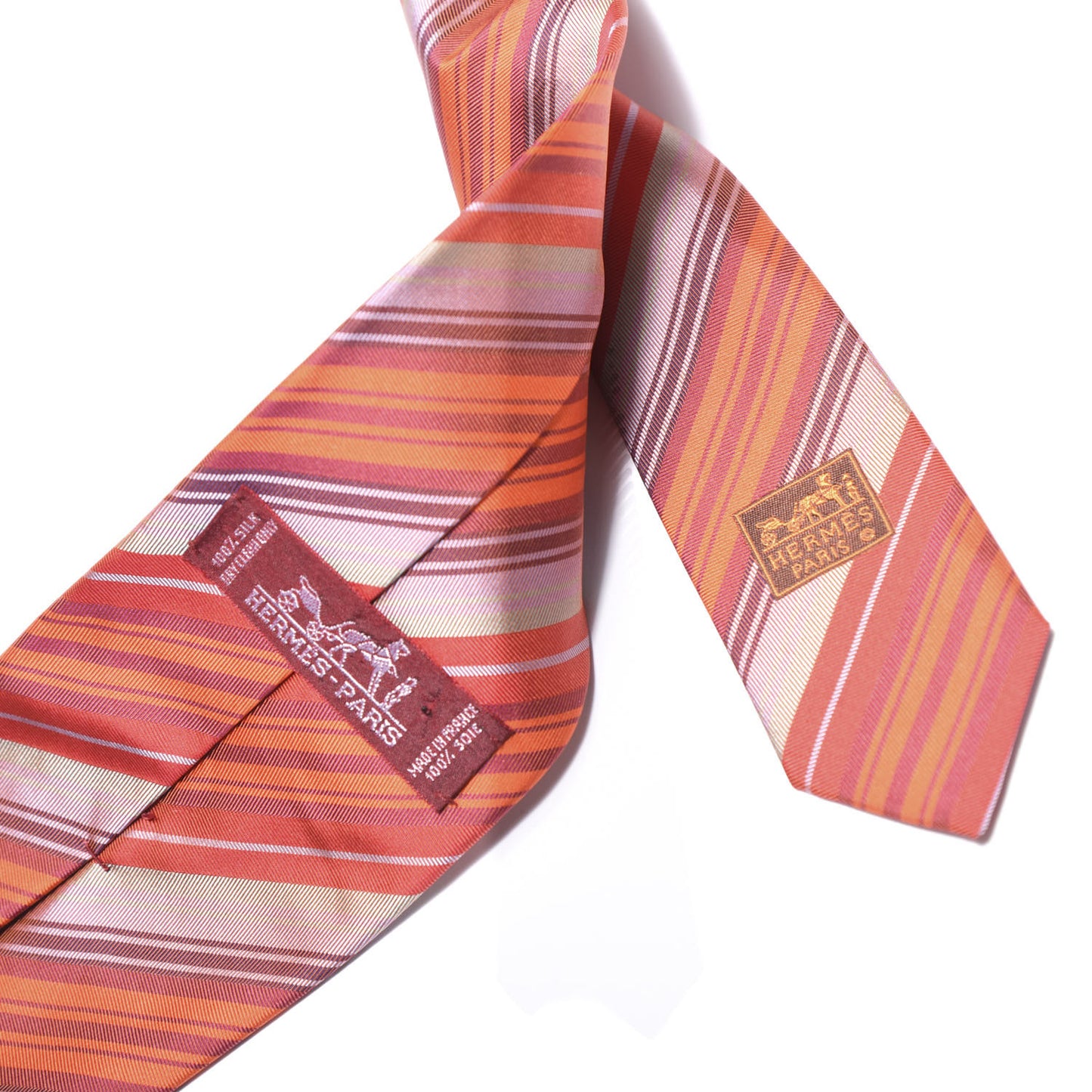 Silk Diagonal Stripe Neck Tie