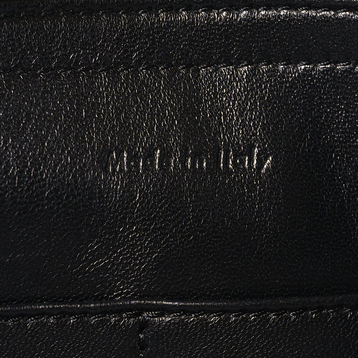 Paperweight Calfskin Medium Tri-Fold Bag Black