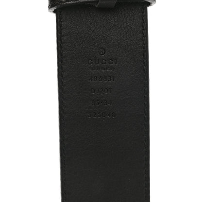 Gucci Textured Calfskin Double G 40mm Belt 85 34 Black 3 of 6