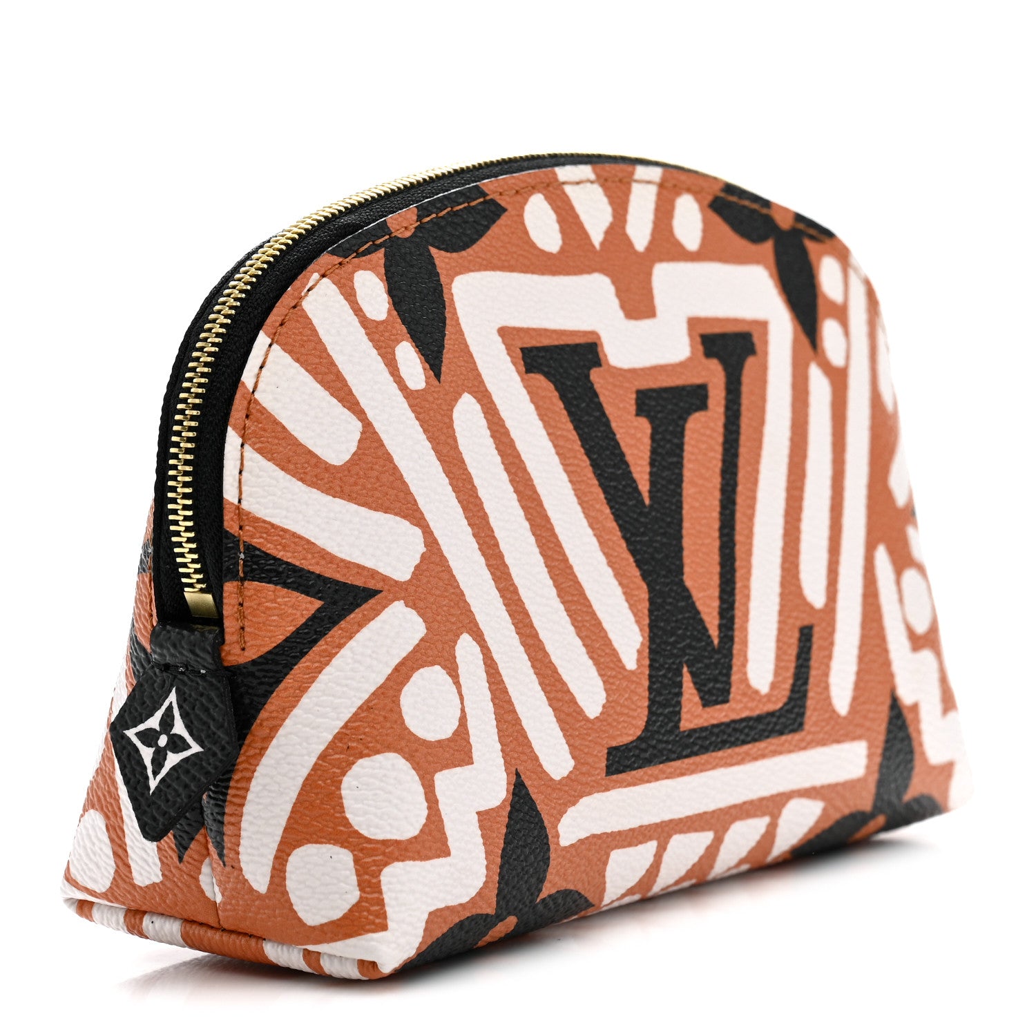 Louis Vuitton Monogram Giant Crafty Cosmetic Pouch Creme Caramel 3 of 7
