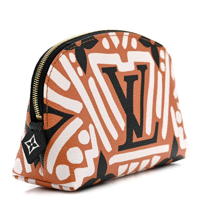 Louis Vuitton Monogram Giant Crafty Cosmetic Pouch Creme Caramel 3 of 7