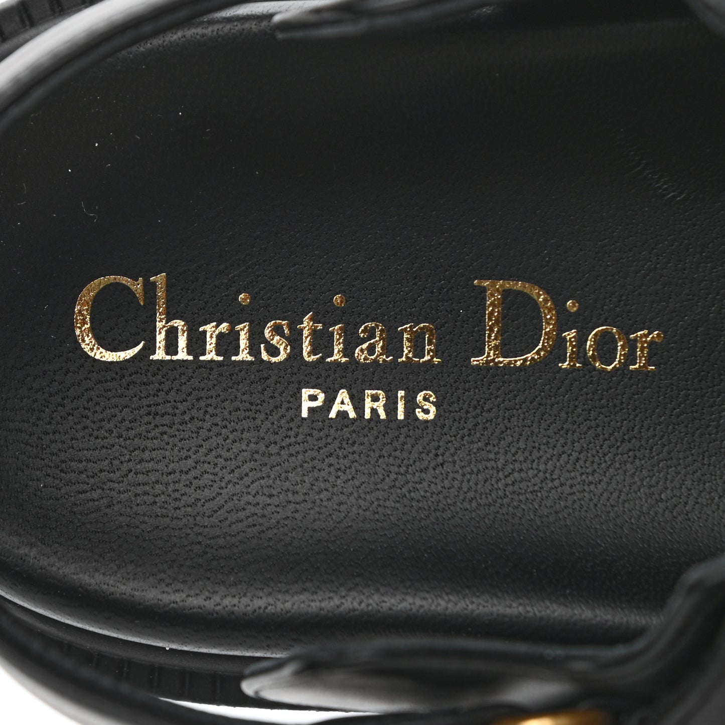 Lambskin Dioract Sandals 36.5 36 Black
