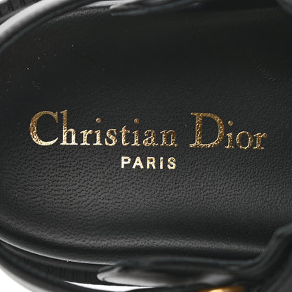 Christian Dior Lambskin Dioract Sandals 36.5 36 Black 6 of 7