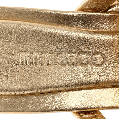Jimmy Choo Metallic Nappa Diosa 90 Sandals 36 Gold 7 of 13