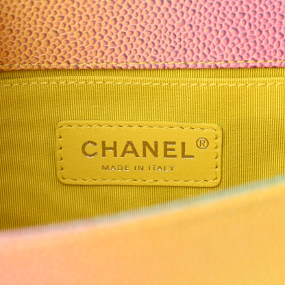 Chanel Caviar Quilted Small Cuba Rainbow Boy Flap Multicolor 6 of 10