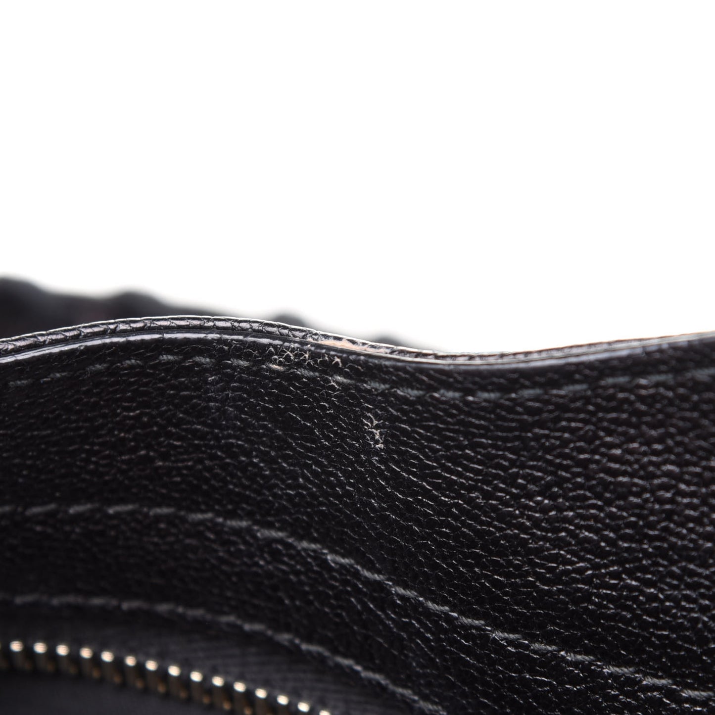Chevre Gold Metallic Edge Hardware Velo Black