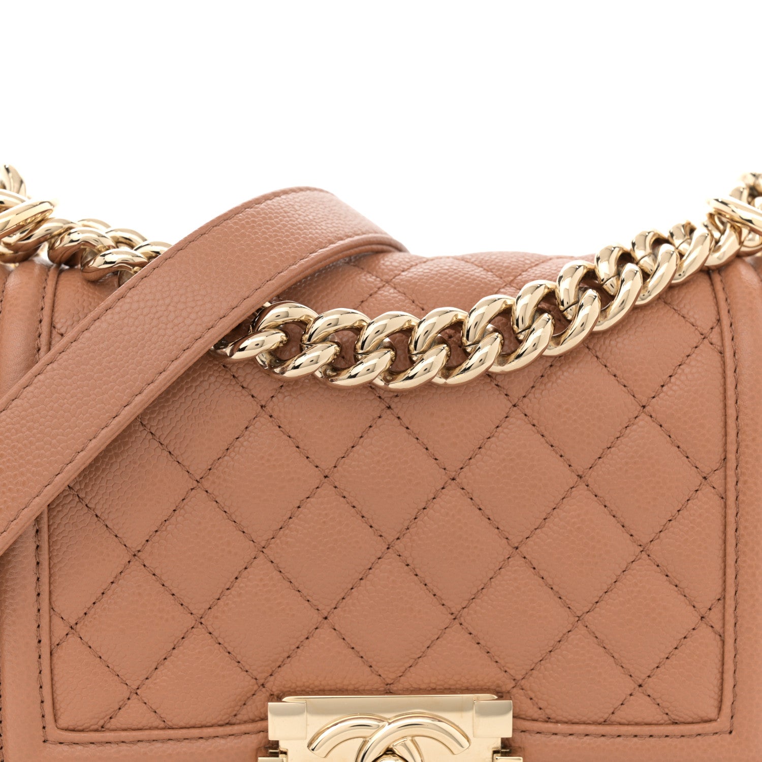 Chanel Caviar Quilted Small Boy Flap Brown 8 of 11