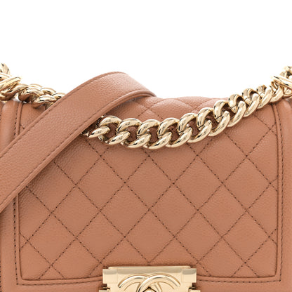 Chanel Caviar Quilted Small Boy Flap Brown 8 of 11