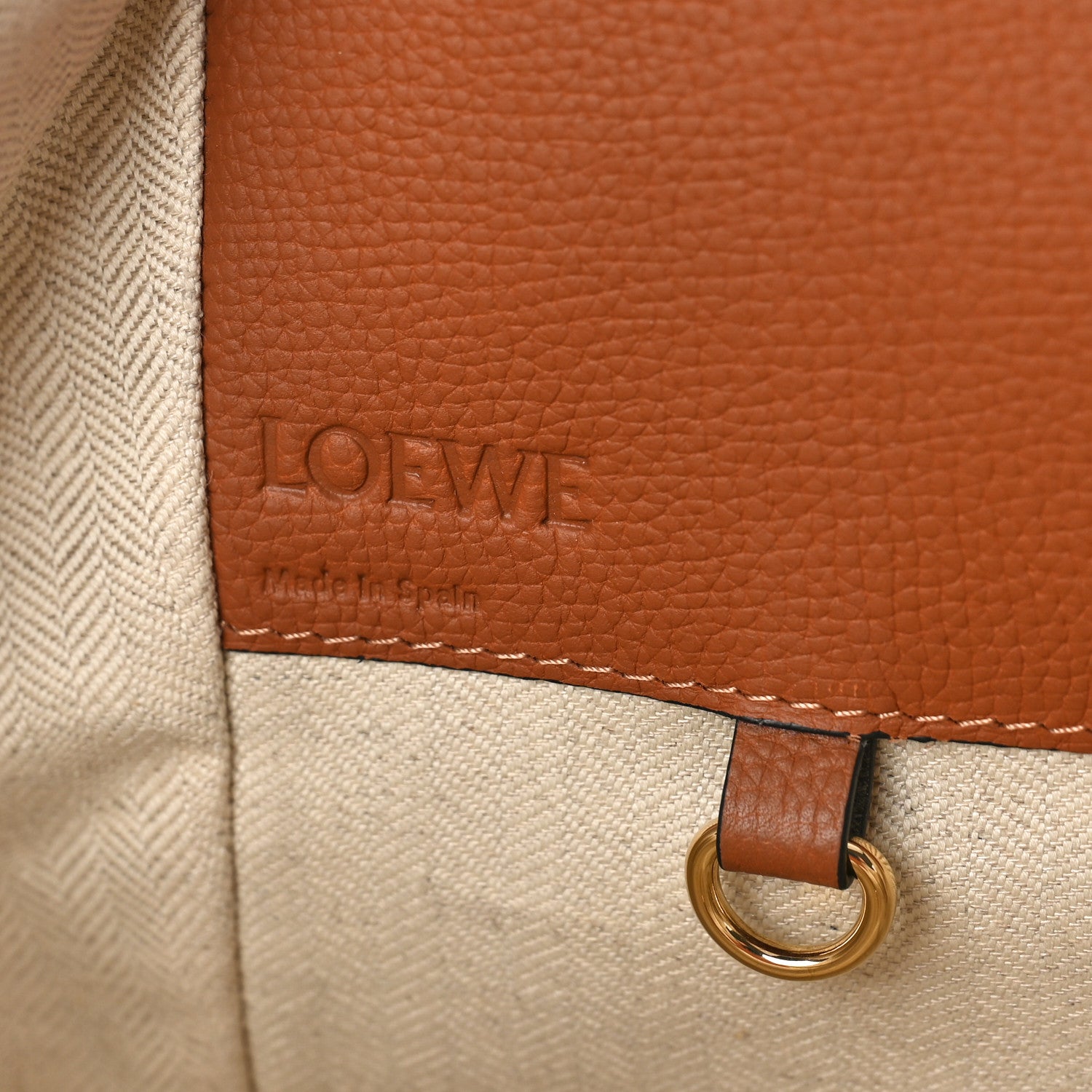 Loewe Calfskin Small Hammock Shoulder Bag Tan 6 of 8