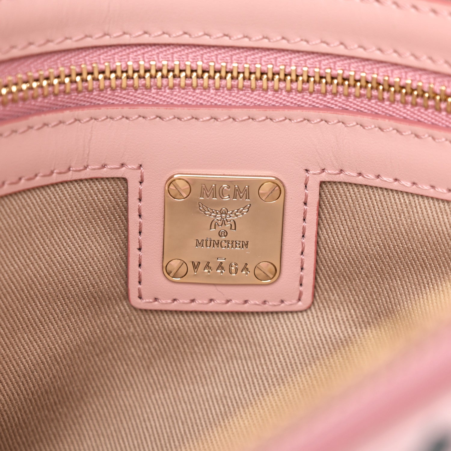 MCM Visetos Medium Crossbody Pouch Soft Pink 1739535 – FASHIONPHILE