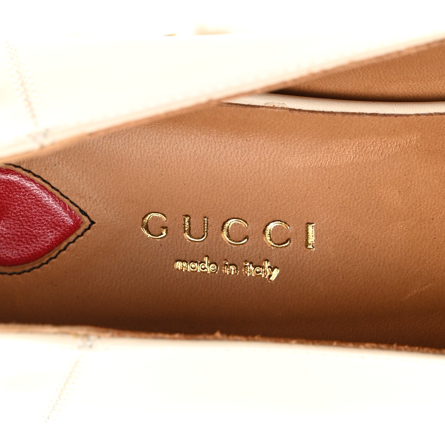 Gucci Betis Glamour Calfskin Web Pearl Embellished Peyton 75mm Loafer Pumps 40 Mystic White 7 of 9