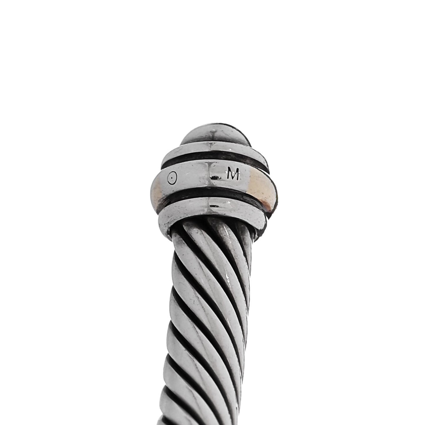 Sterling Silver 18K Yellow Gold 4mm Cable Classics Bracelet