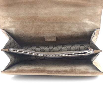 Gucci GG Supreme Monogram Small Dionysus Shoulder Bag Taupe 5 of 13