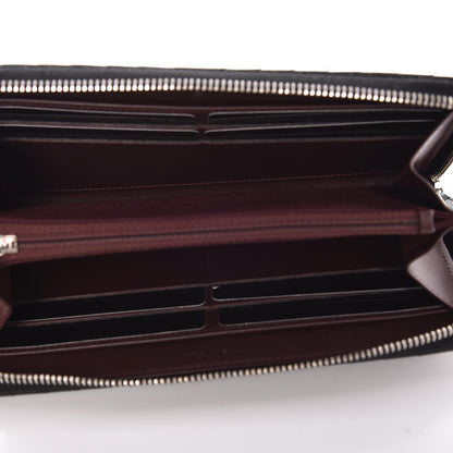 Chanel Caviar Chevron Quilted Large Gusset Zip Around Wallet Black 5 of 9