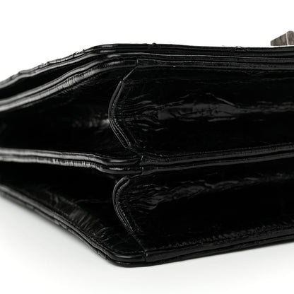 Chanel Glazed Calfskin Quilted Rita Top Handle Flap Black 9 of 16