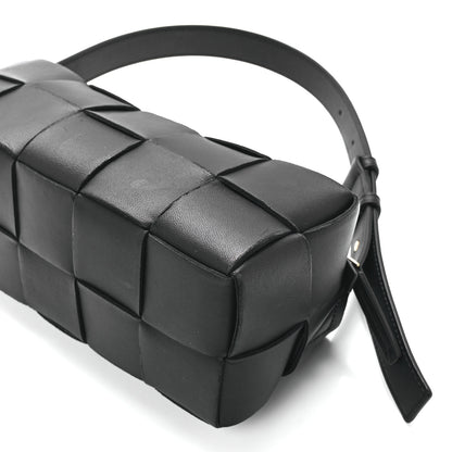 Bottega Veneta Lambskin Maxi Intrecciato Small Brick Cassette Bag Black 12 of 12