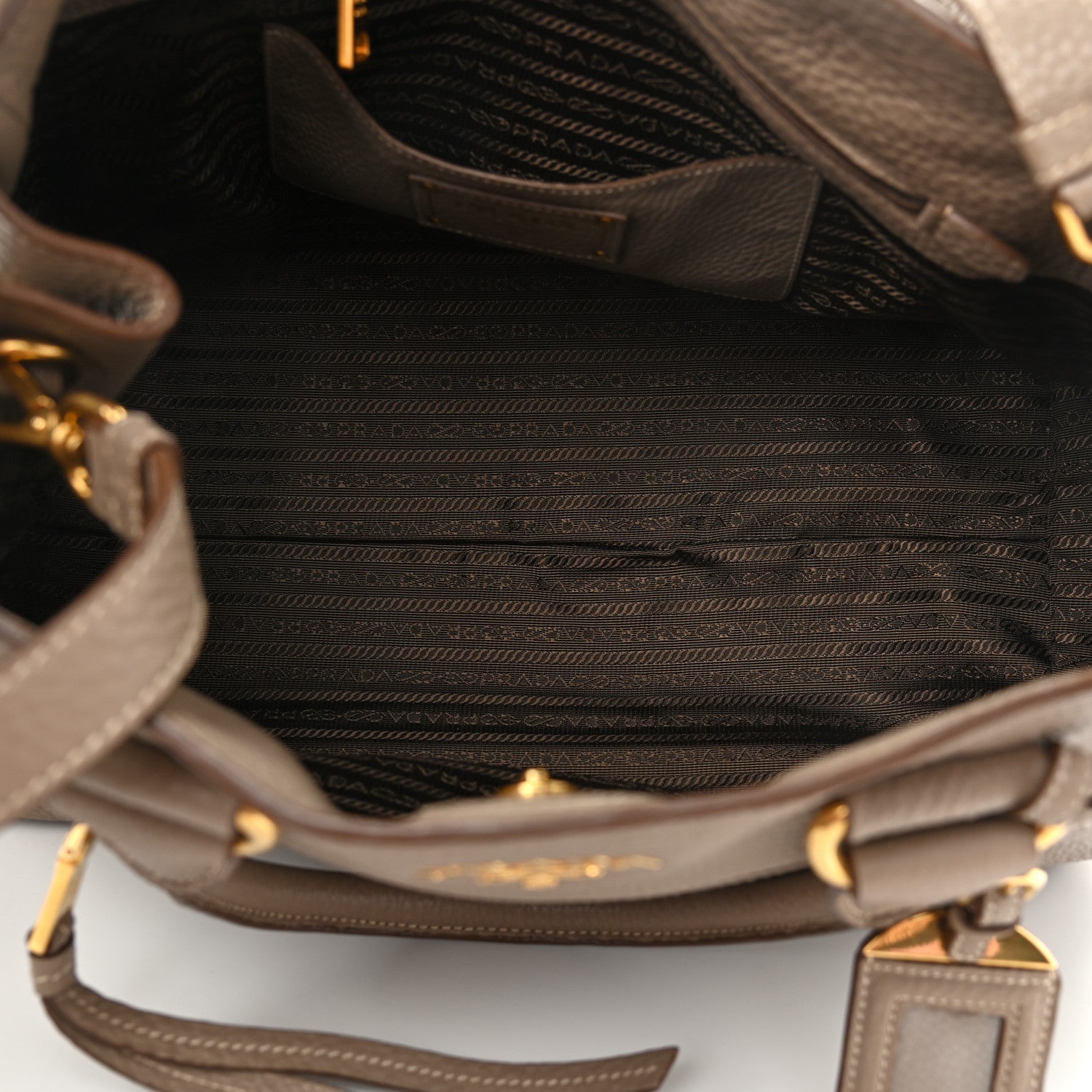 Prada Vitello Daino Tote Visone 5 of 13