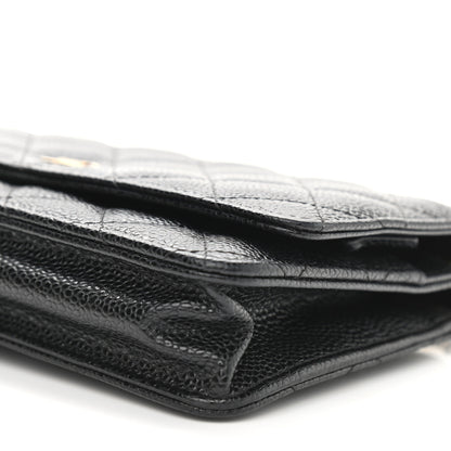 Chanel Caviar Quilted Wallet On Chain WOC Black 10 of 10