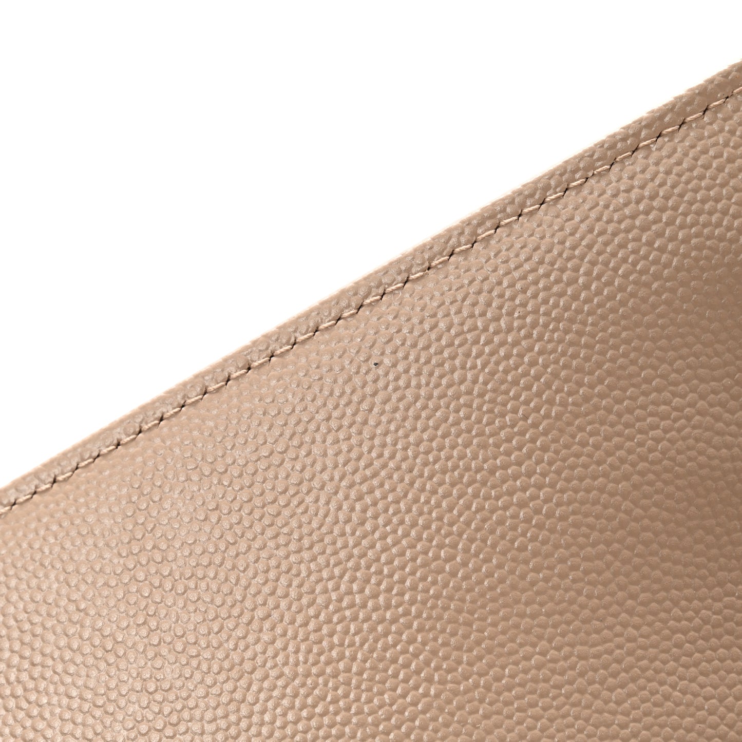 Grain De Poudre Matelasse Chevron Monogram Envelope Clutch Dark Beige