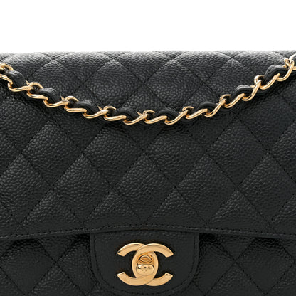 Chanel Caviar Quilted Medium Double Flap Black 8 of 13