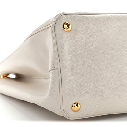 Prada Saffiano Lux Large Galleria Double Zip Talco 9 of 17
