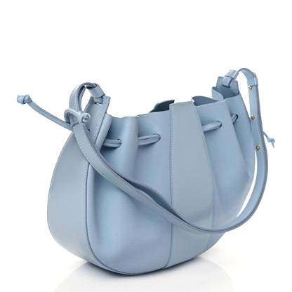 Mansur Gavriel Tumbled Calfskin Lilium Bag Light Blue 3 of 9