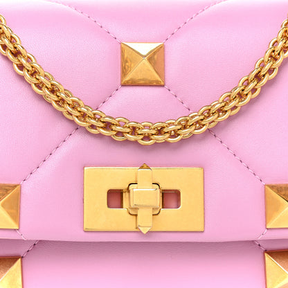 Valentino Garavani Nappa Large Roman Stud Shoulder Bag Giacinto 6 of 9