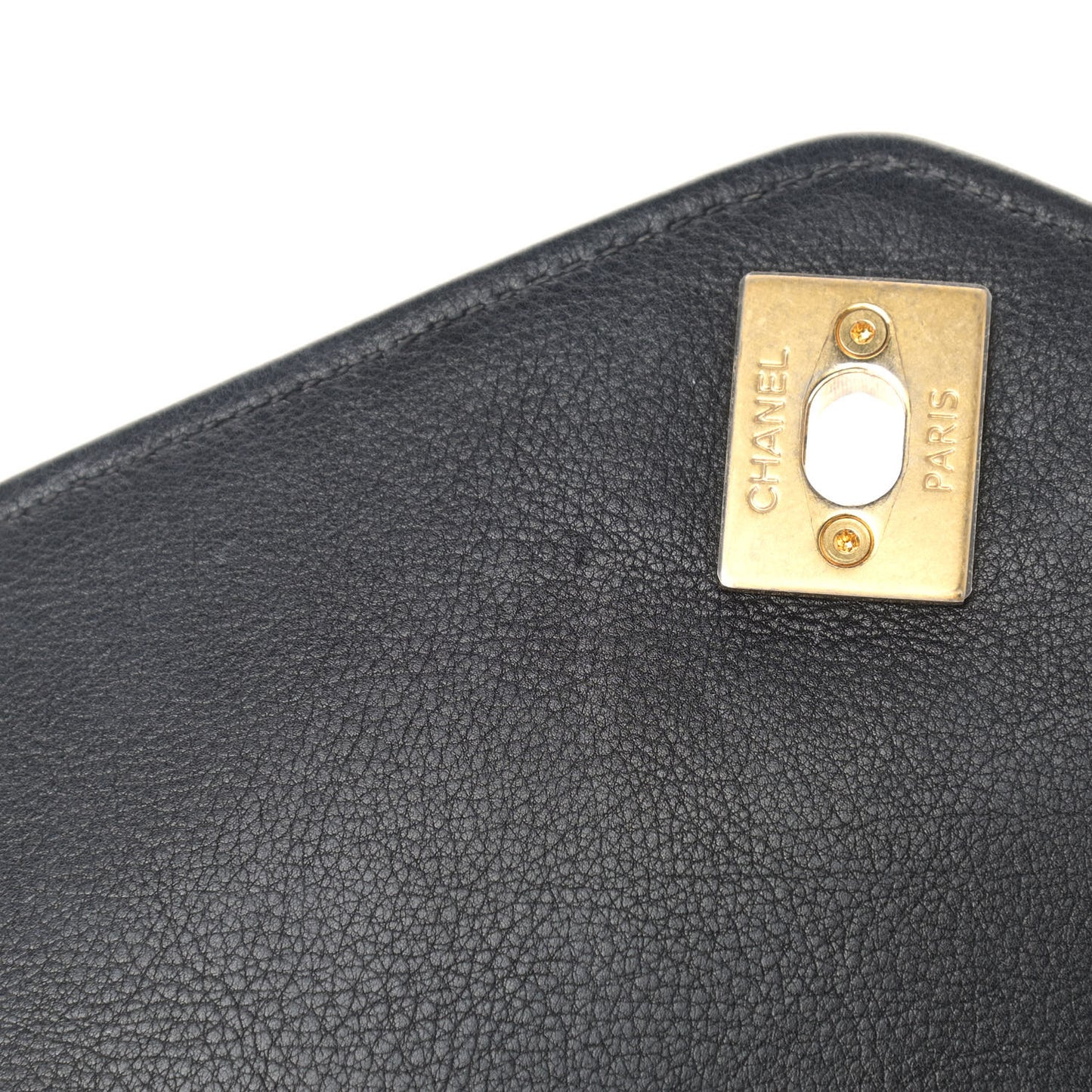 Calfskin Quilted Flap Waist Bag Black