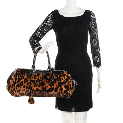 Louis Vuitton Leopard Mink Fur East West 2 of 7
