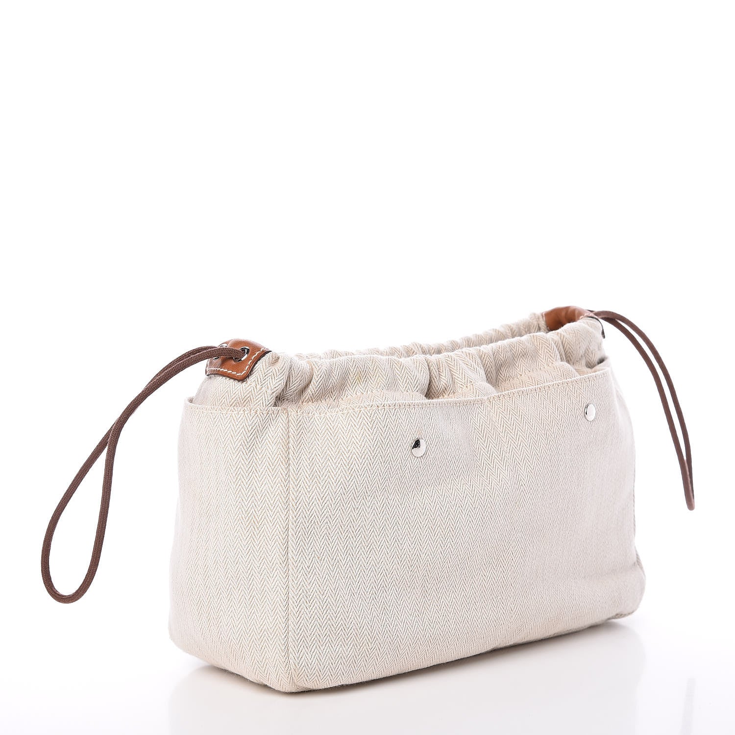 Hermes Canvas Barenia Fourbi 25 MM Pouch Naturel Fauve 3 of 11