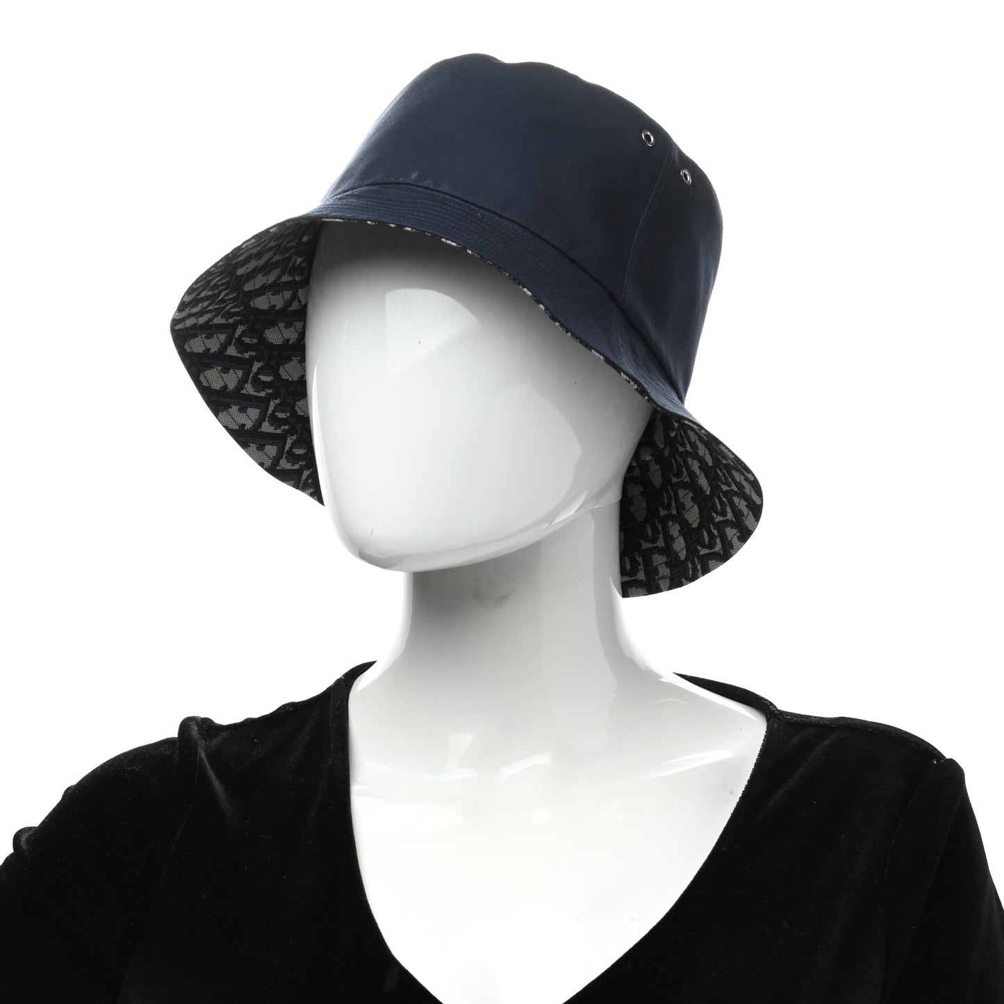 Oblique Reversible Teddy-D Brim Bucket Hat 58 Blue