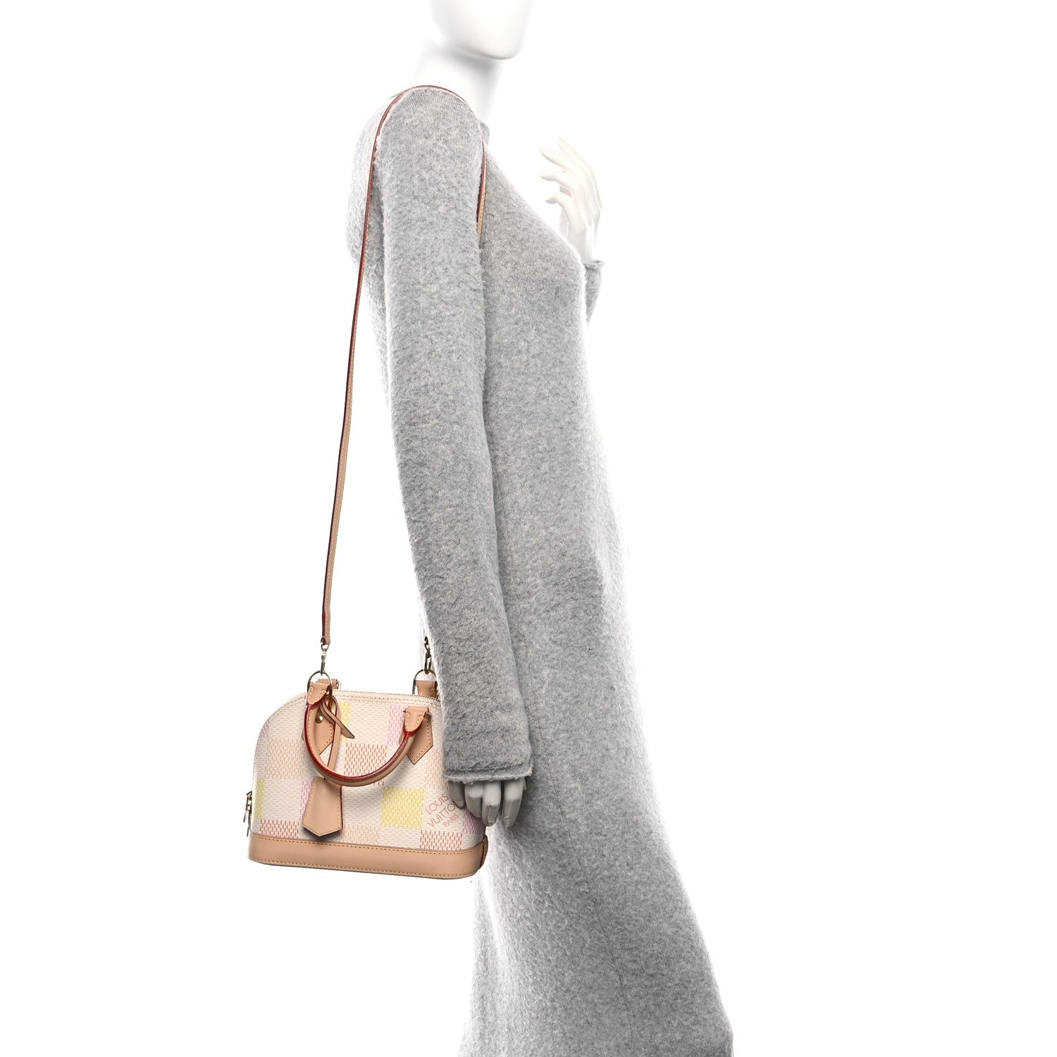 Louis Vuitton Damierlicious Alma BB Rose Peach 2 of 9