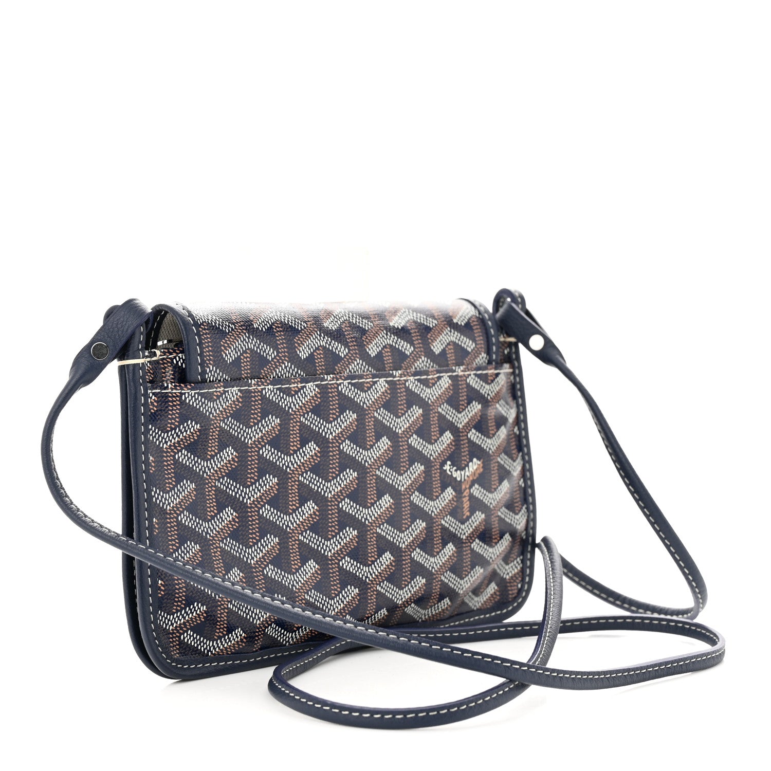 Goyard Goyardine Plumet Wallet Clutch Navy 3 of 10