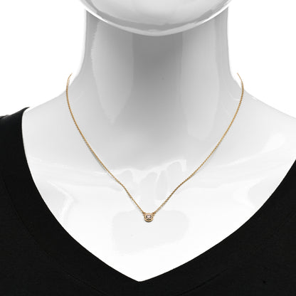 Tiffany 18K Rose Gold Diamond .17ct Elsa Peretti Diamonds by the Yard Pendant Necklace 2 of 6