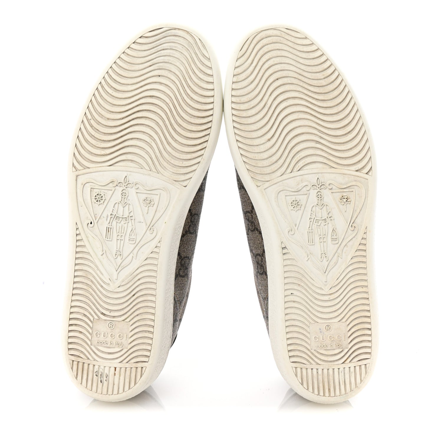 GG Supreme Monogram Boutique Ace Sneakers 35 Brown
