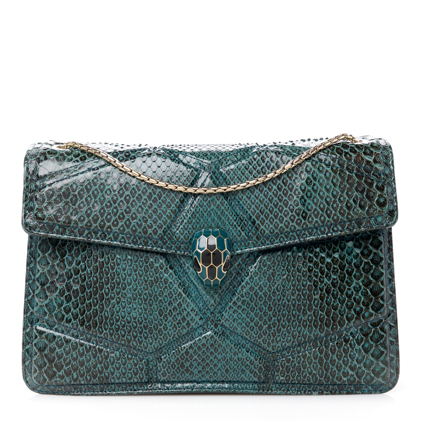Snakeskin Serpenti Forever Shoulder Bag Green