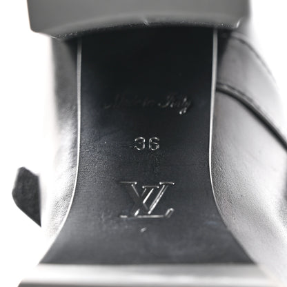 Louis Vuitton Calfskin Star Trail Ankle Pumps 36 Black 7 of 13