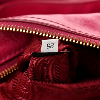 Prada Vitello Shine Zip Tote Pink 14 of 21