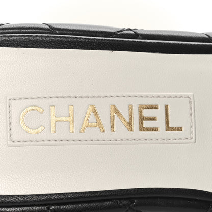 Chanel Lambskin CC Mule Sandals 39.5 Black 6 of 9