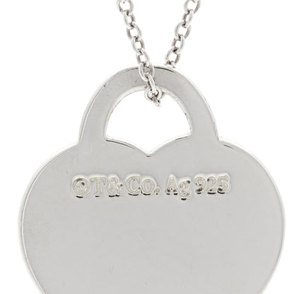 Tiffany Sterling Silver Small Return To Tiffany Heart Pendant Necklace 4 of 6