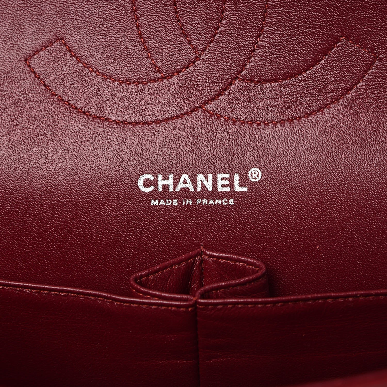 Chanel Patent Quilted Jumbo Double Flap Dark Red 7 of 13