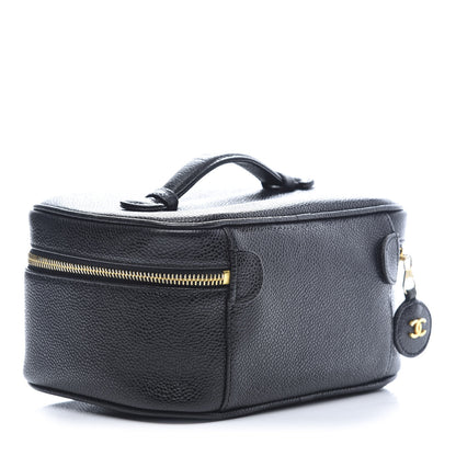 Chanel Caviar Vanity Cosmetic Case Black 3 of 13
