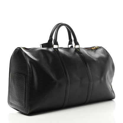 Louis Vuitton Epi Keepall 50 Black 4 of 22