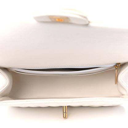 Chanel Caviar Quilted Mini Top Handle Rectangular Flap White 4 of 5