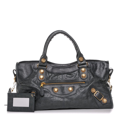 Balenciaga Agneau Giant 21 Gold Hardware Part Time Anthracite 1 of 7