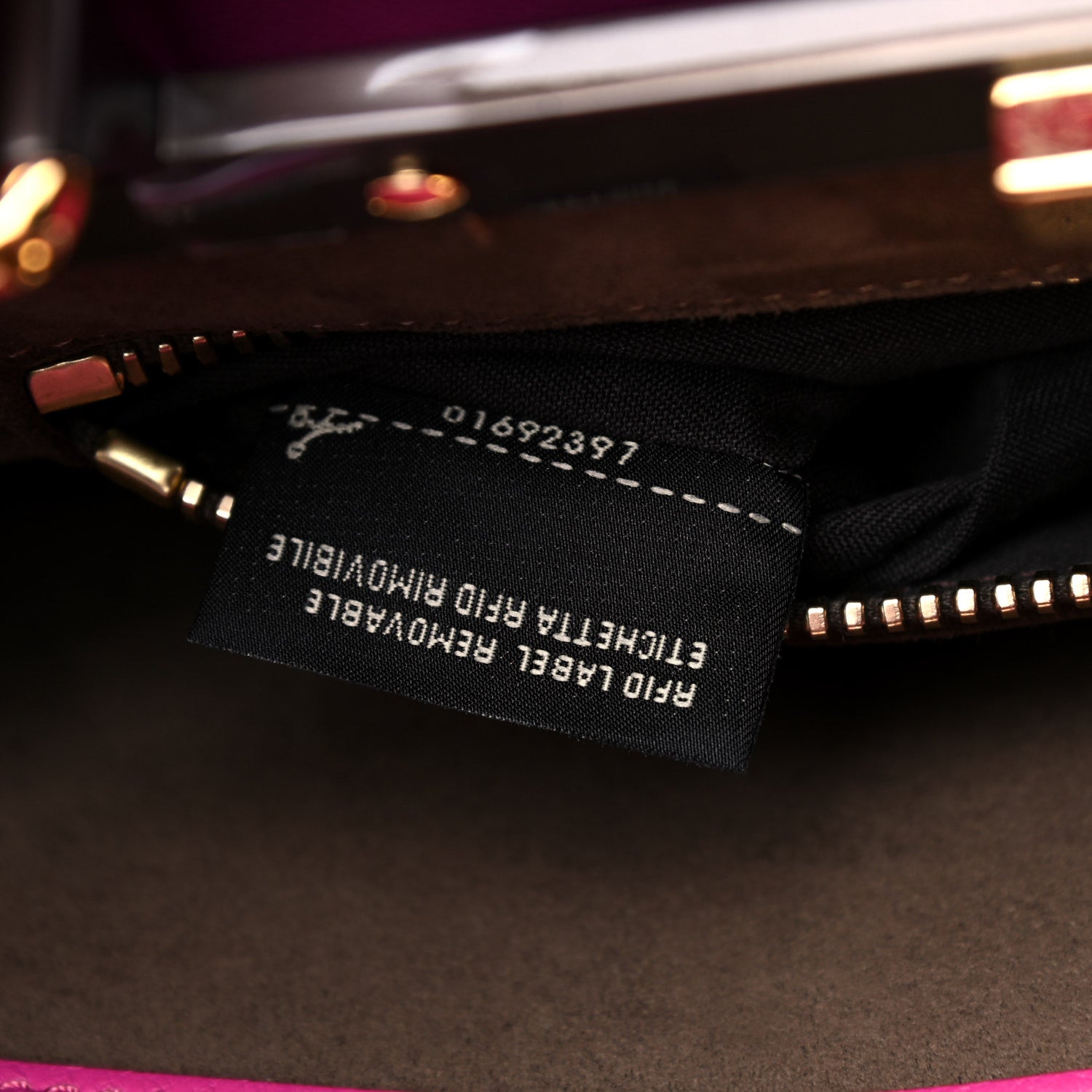 Fendi Vitello Seta Medium Peekaboo Iconic Satchel Magenta 9 of 16