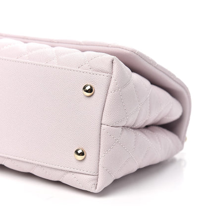 Chanel Caviar Quilted Small Coco Handle Flap Lilas Lilac 10 of 11