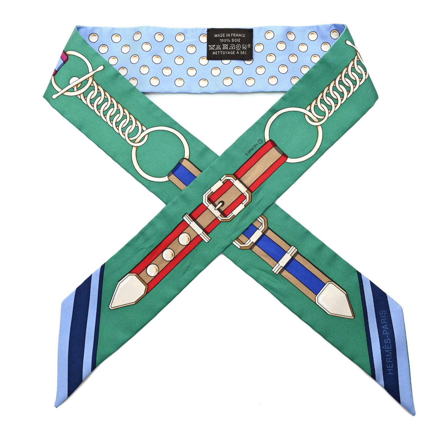 Silk Grand Tralala Twilly Bleu Ciel Vert