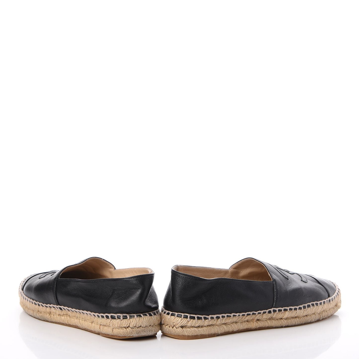 Lambskin CC Espadrilles 39 Black